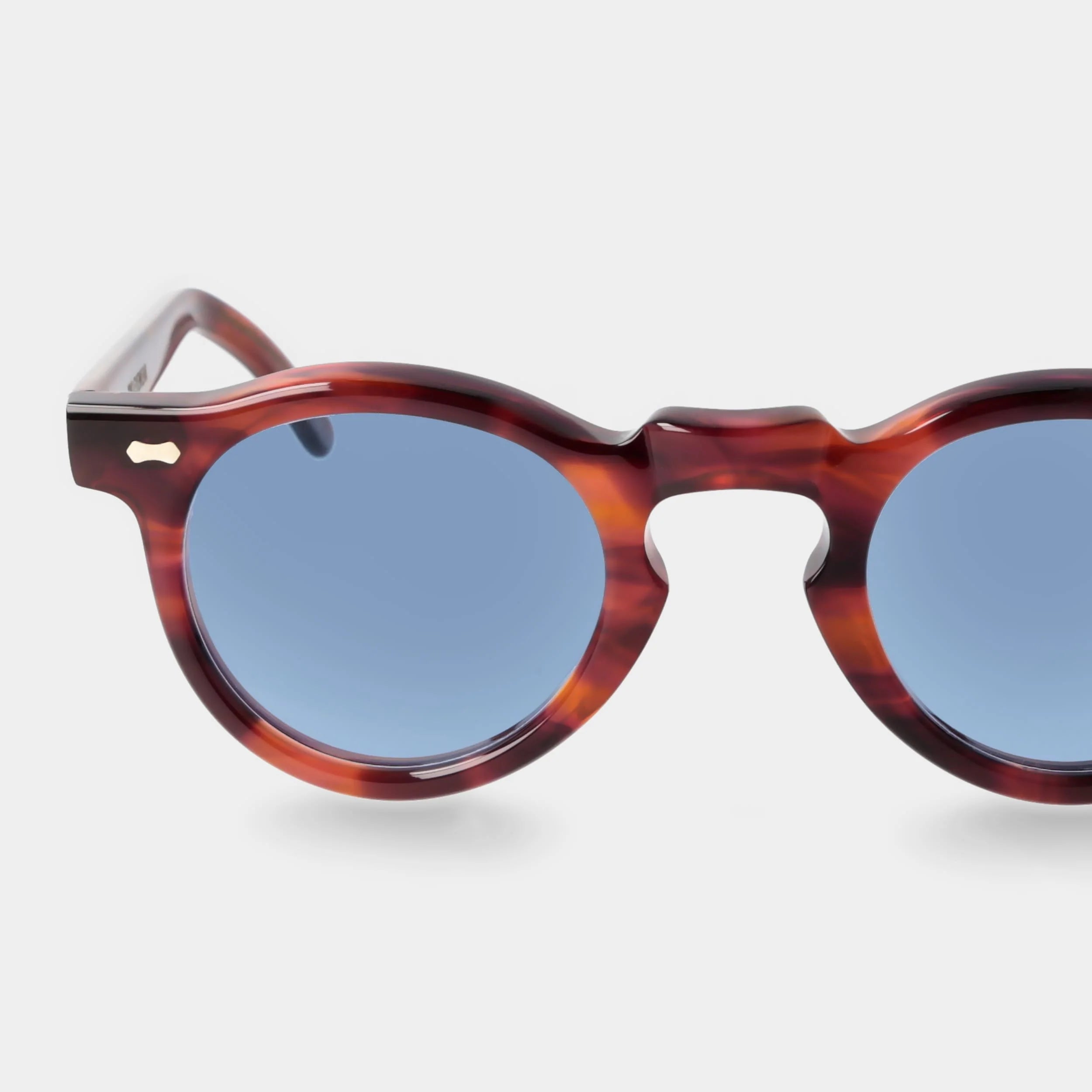 TBD Eyewear Welt Eco Havana Blue Lens Sunglasses Detail