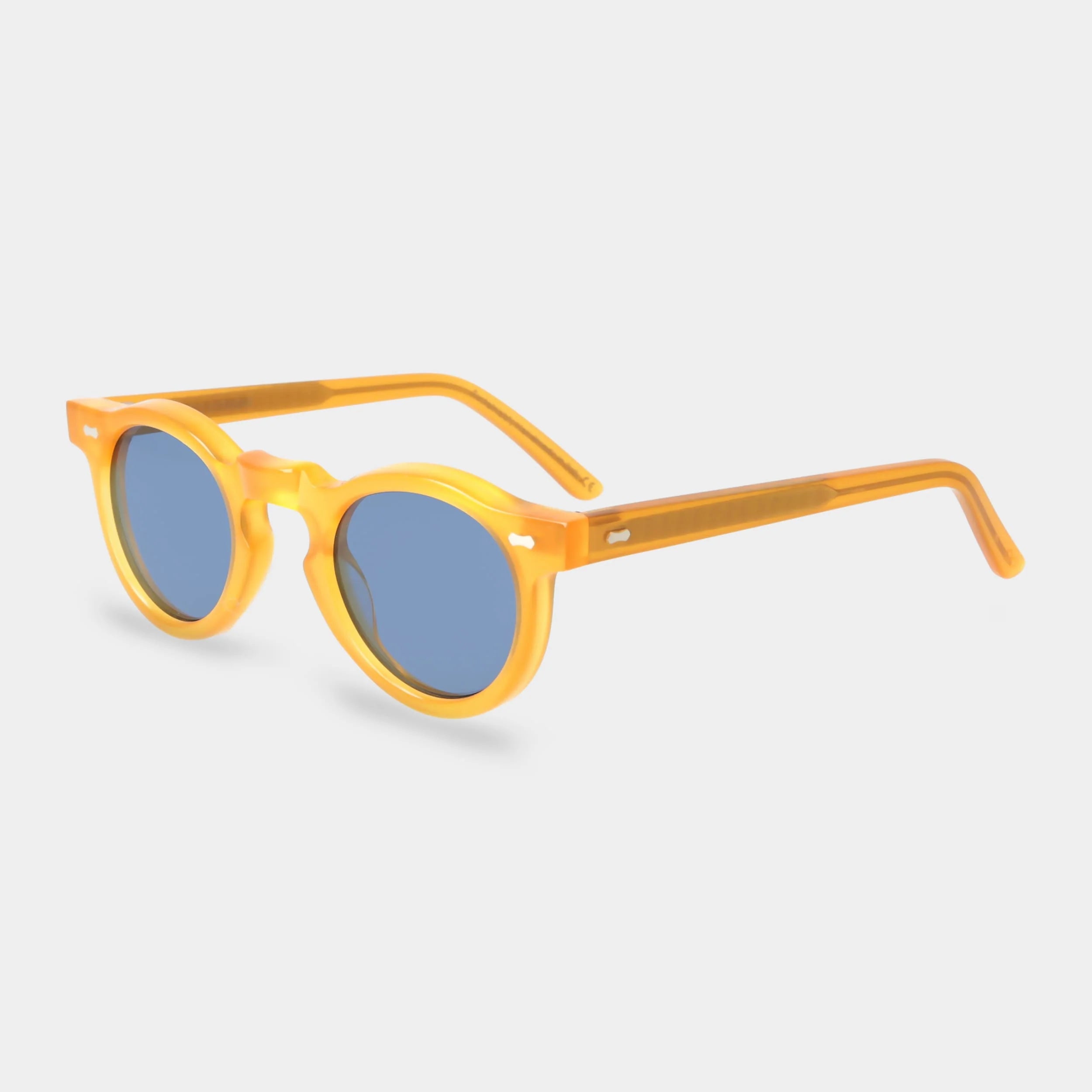 TBD Eyewear Welt Eco Honey Blue Lens Sunglasses Angle