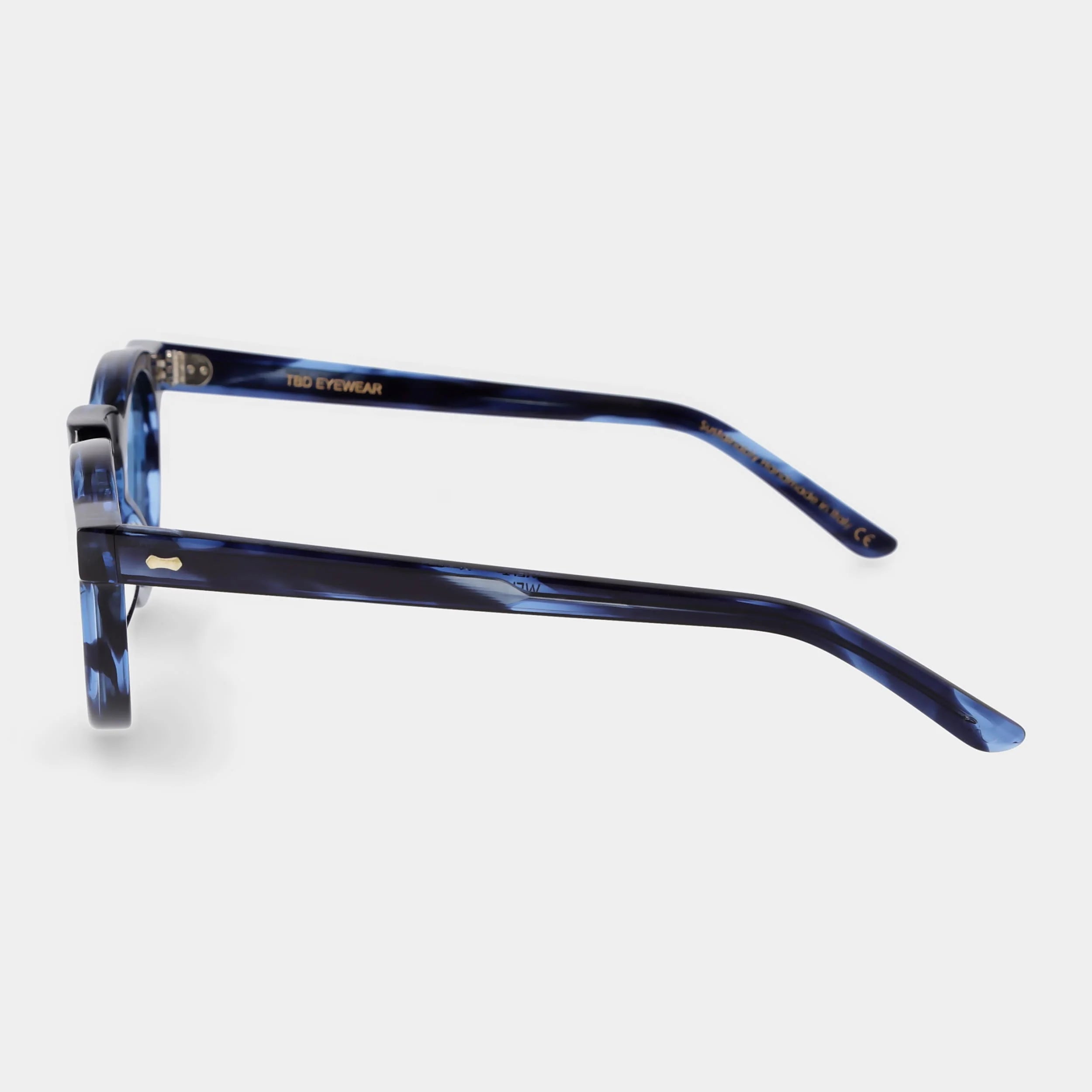 TBD Eyewear Welt Ocean Blue Lens Sunglasses Side